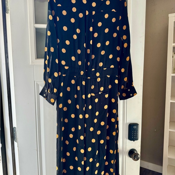 Anthropologie  Loveland Polka Dot Wide Leg Jumpsuit Romper size 10 - Picture 14 of 14